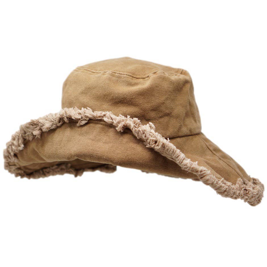 Caramel Cotton Bucket Hat hover
