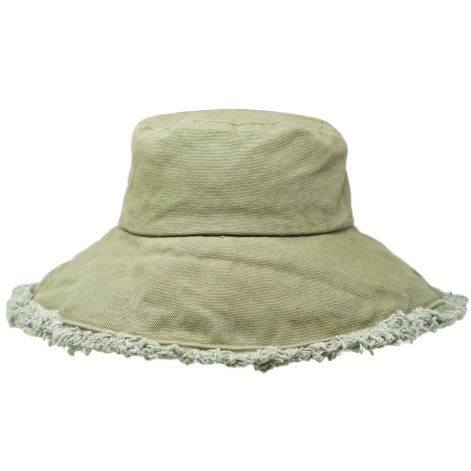 Sage Cotton Bucket Hat hover
